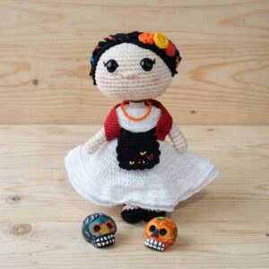 Muñeca amigurumi veracruzana